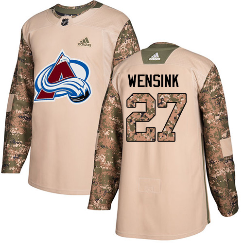 Adidas Avalanche #27 John Wensink Camo Authentic Veterans Day Stitched NHL Jersey